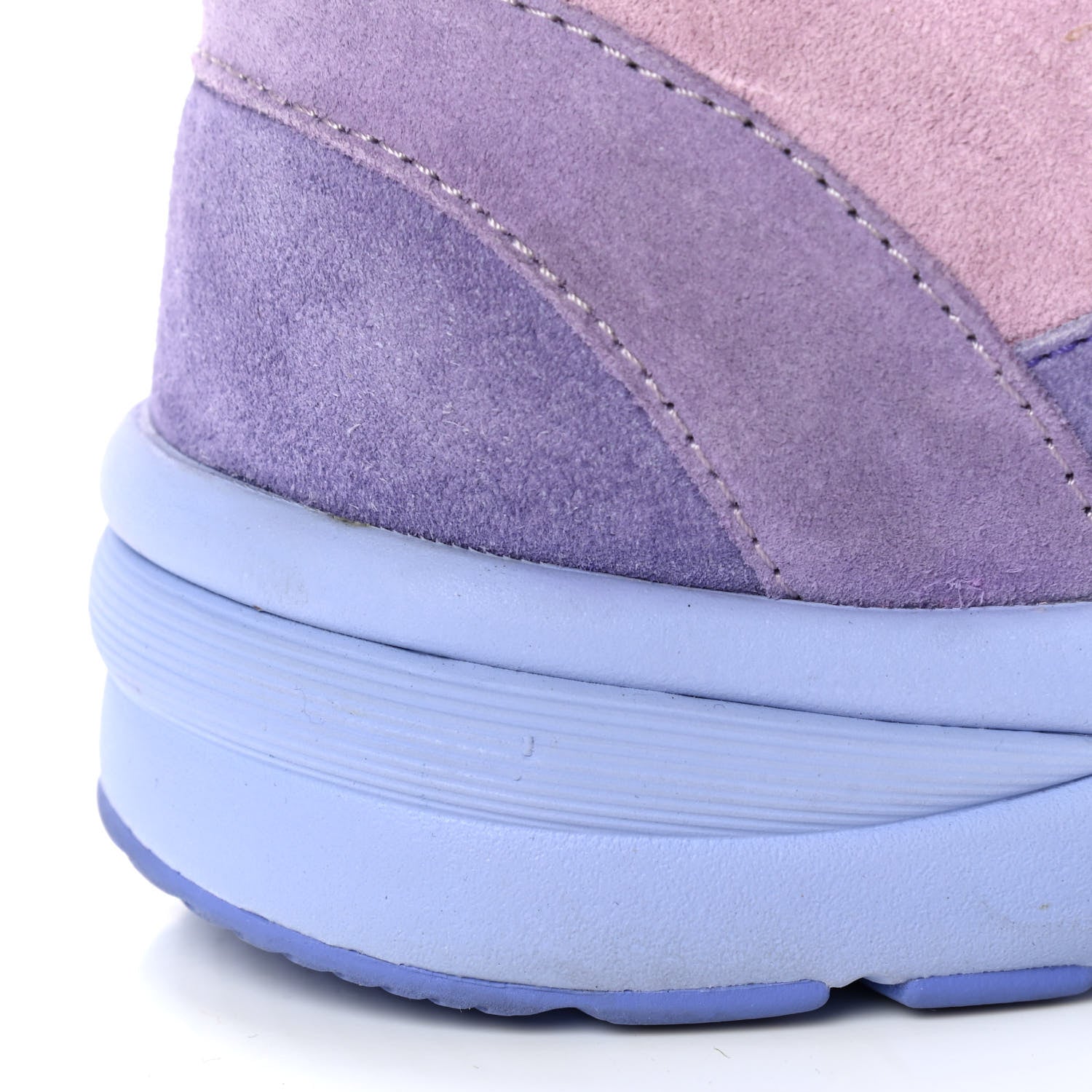 Chanel Nylon Lambskin Suede Calfskin CC Sneakers 40 Purple 9 of 12