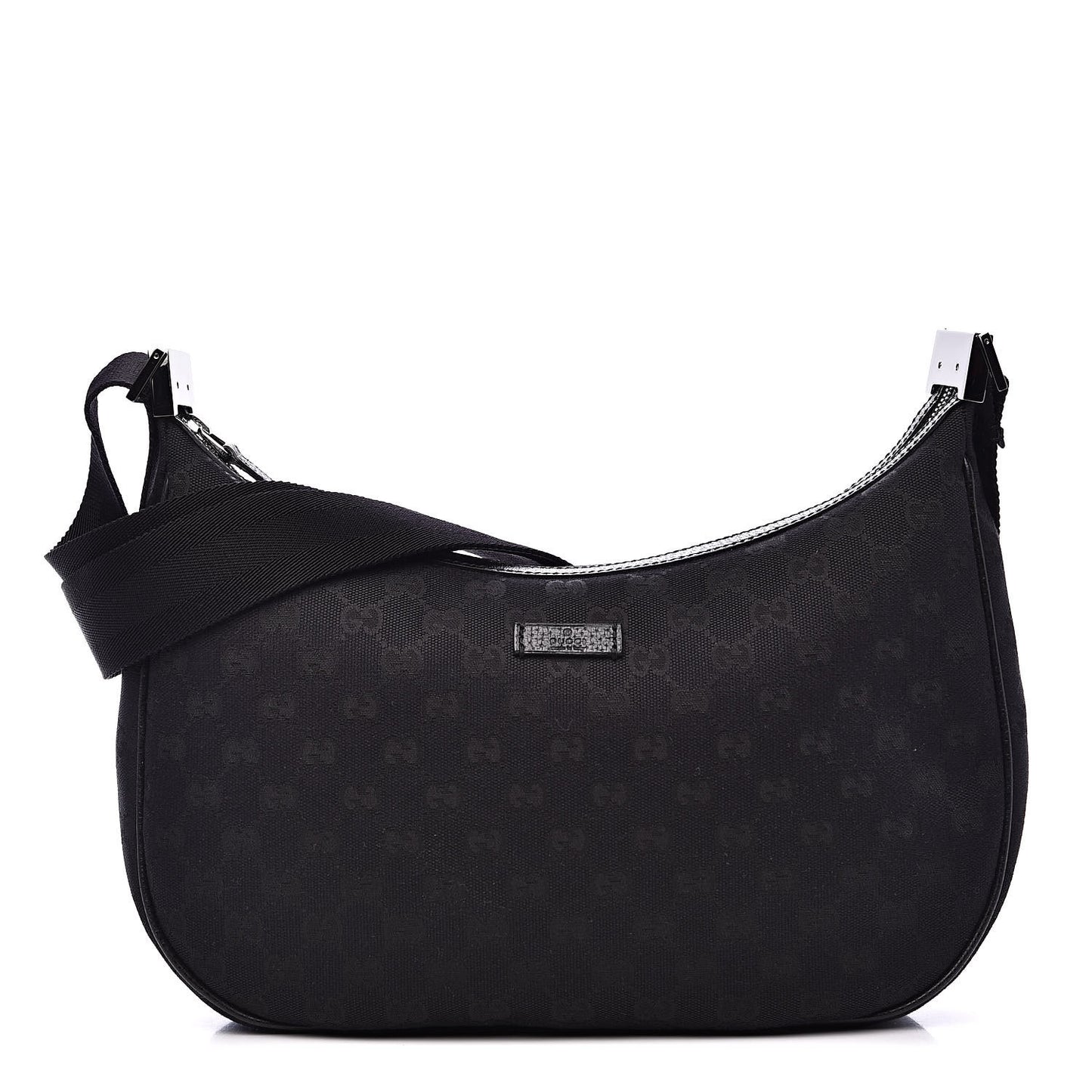Monogram Medium Half Moon Hobo Black