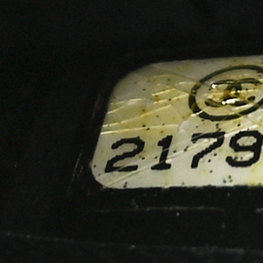 Calfskin Braided Large Cosmetic Case Black