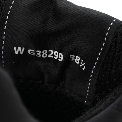 Chanel Mesh Suede Calfskin Grained Calfskin Womens CC Sneakers 38.5 White Black 8 of 9