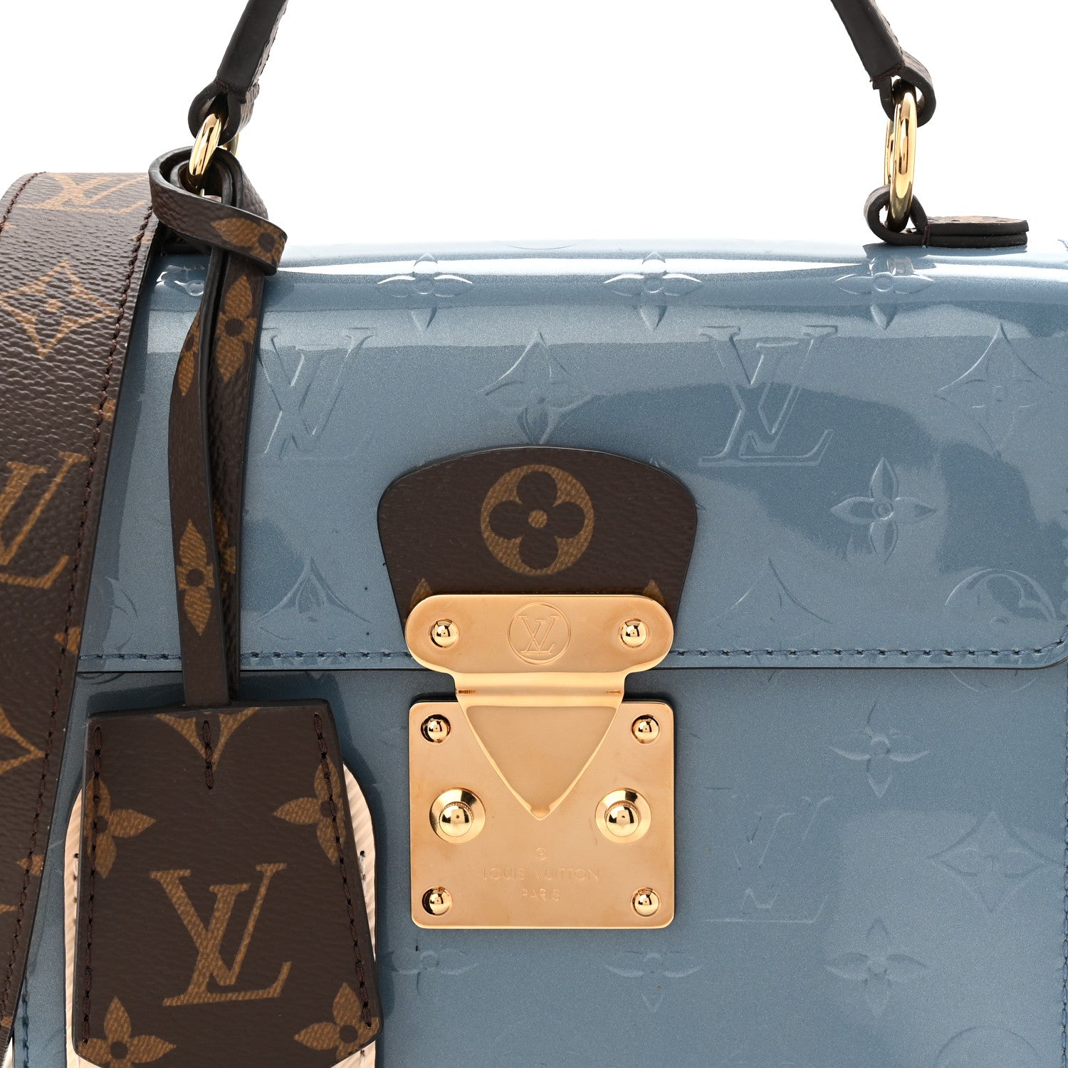 Louis Vuitton Vernis Epi Monogram Spring Street Light Blue 14 of 19