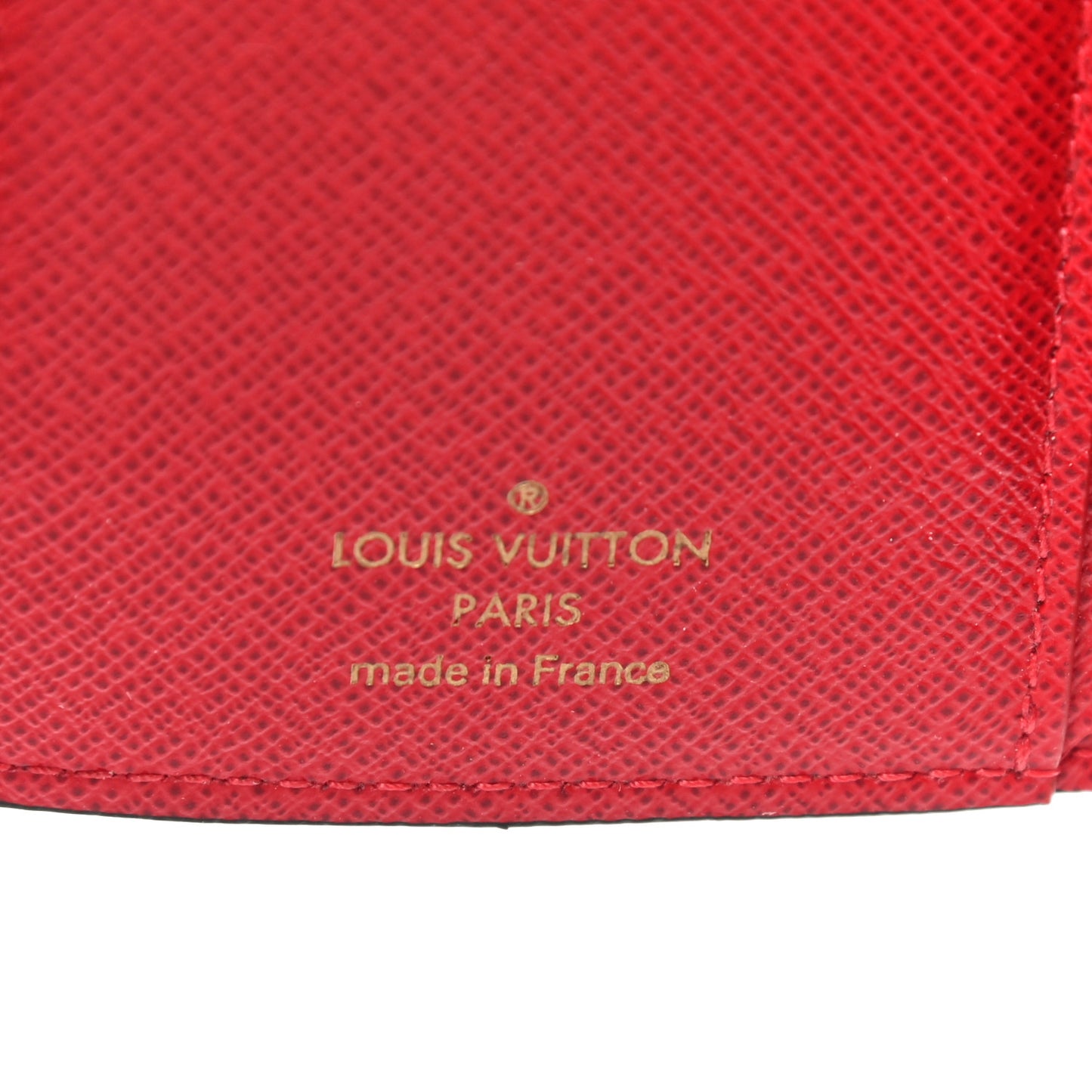 Damier Ebene Victorine Wallet Cherry