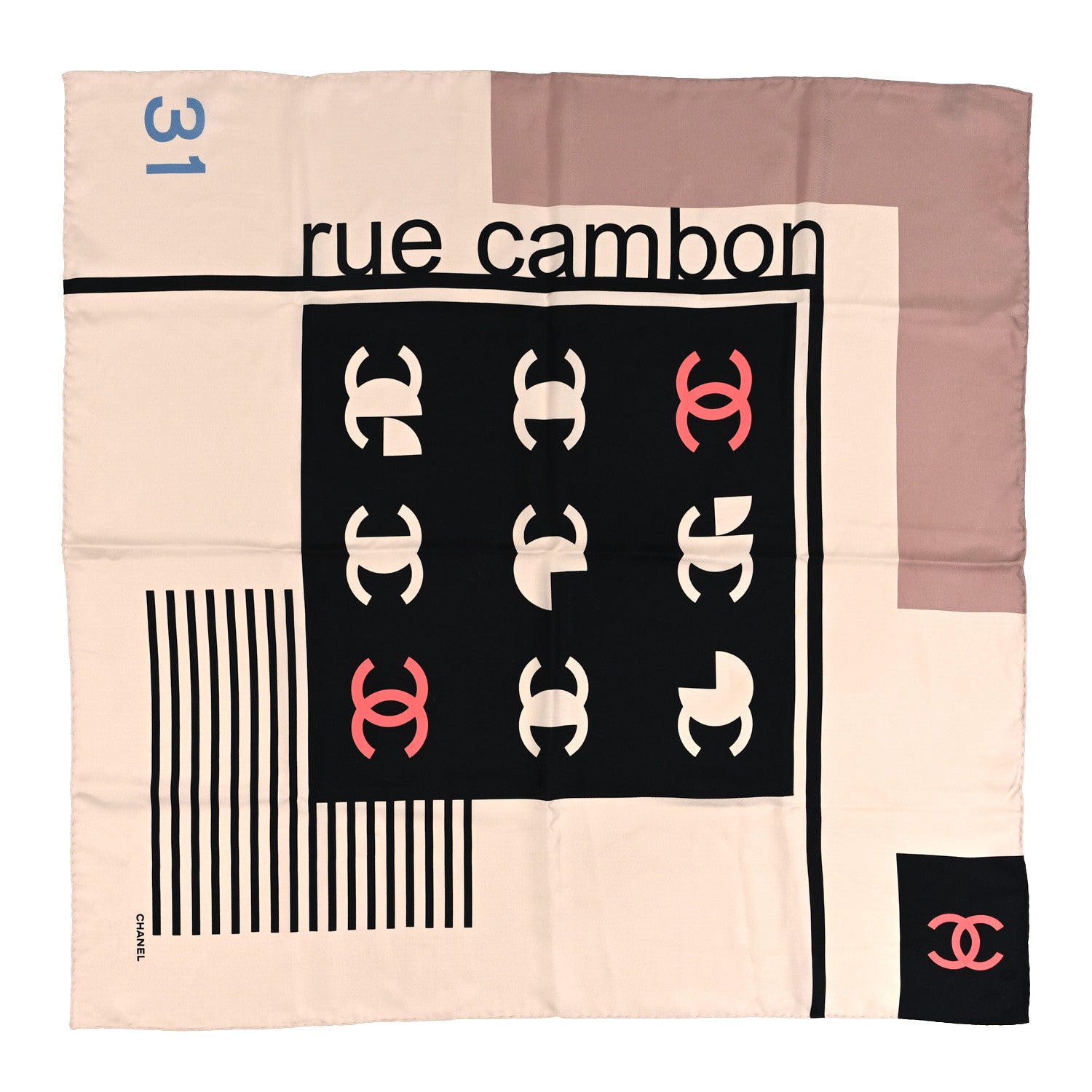 Chanel Silk CC Square Scarf Multicolor 1 of 4