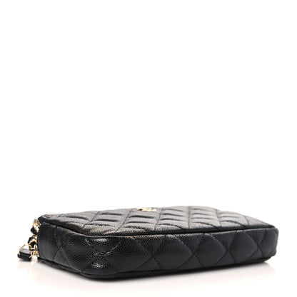 Chanel Caviar Quilted Small Clutch With Chain Black 4 of 9