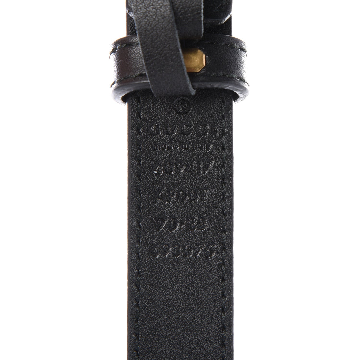 Gucci Calfskin Double G 20mm Belt 70 28 Black 2 of 4