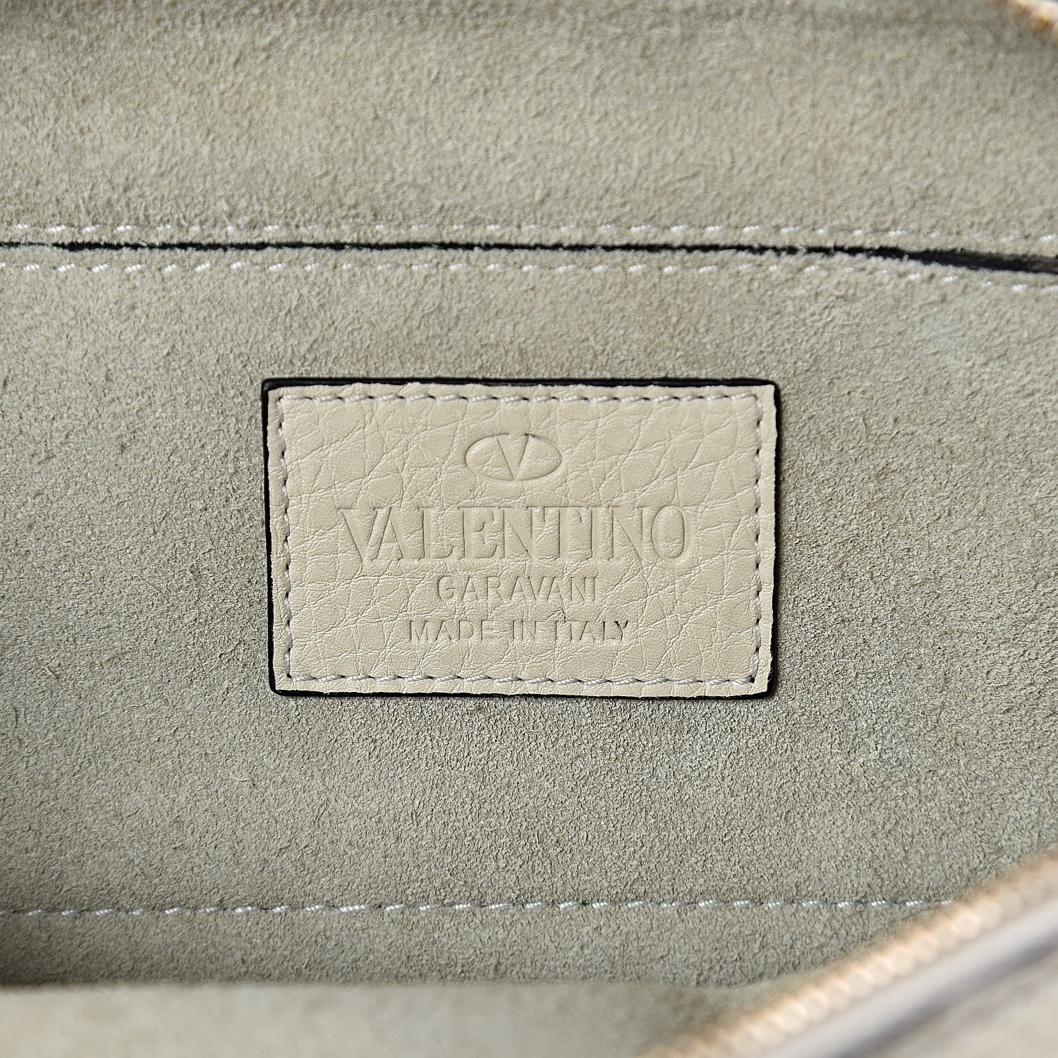 Valentino Garavani Grained Calfskin Rockstud Camera Crossbody Bag Ivory 7 of 11