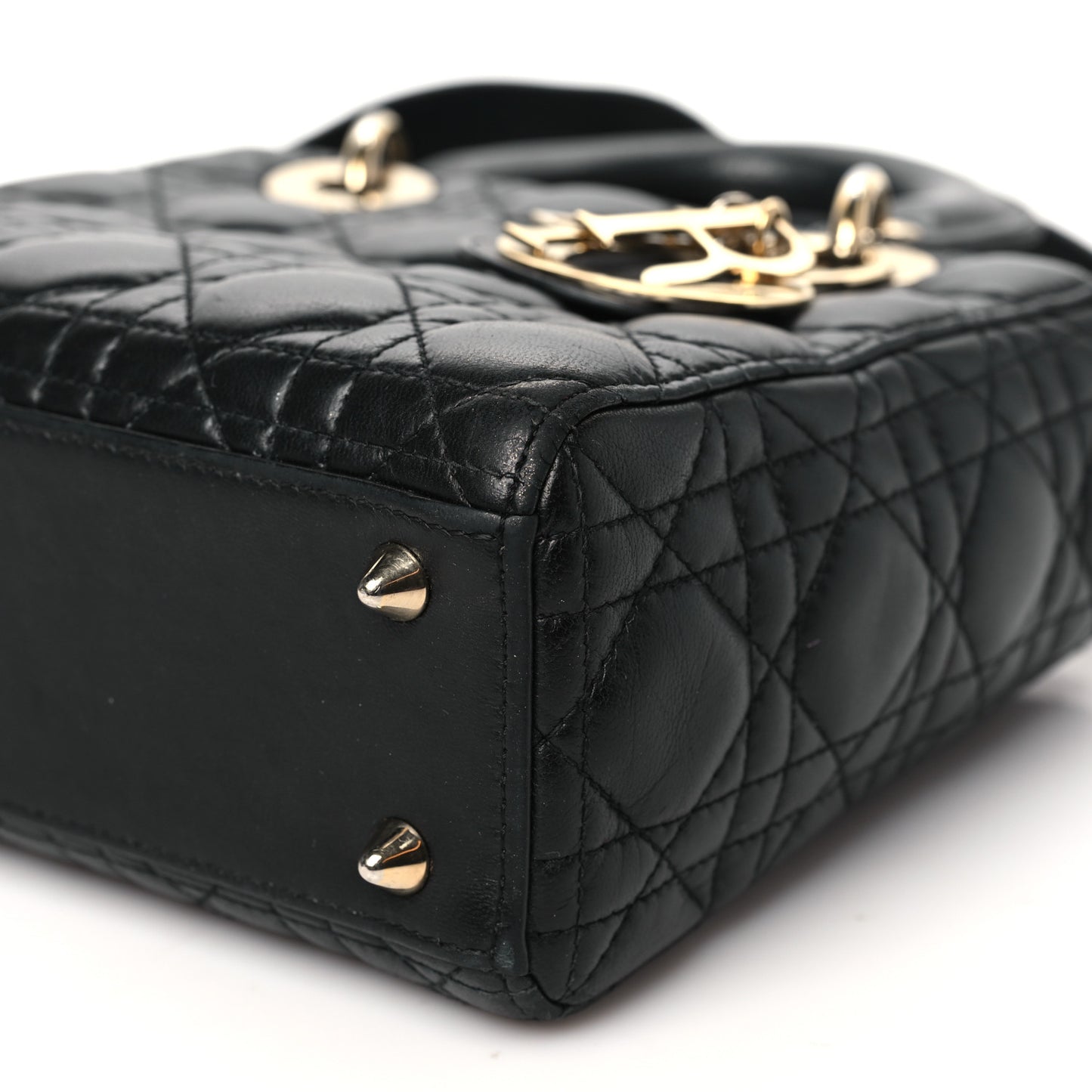 Lambskin Cannage Small My ABCDior Lady Dior Black
