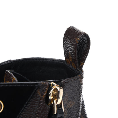 Louis Vuitton Patent Calfskin Monogram Star Trail Ankle Boots 35 Black 15 of 16