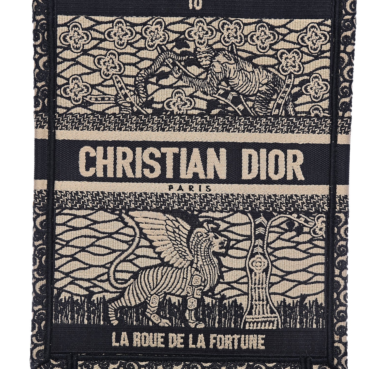 Christian Dior Embroidered La Roue La Fortune Tarot Vertical Book