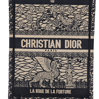 Christian Dior Embroidered La Roue La Fortune Tarot Vertical Book Tote Blue 10 of 10