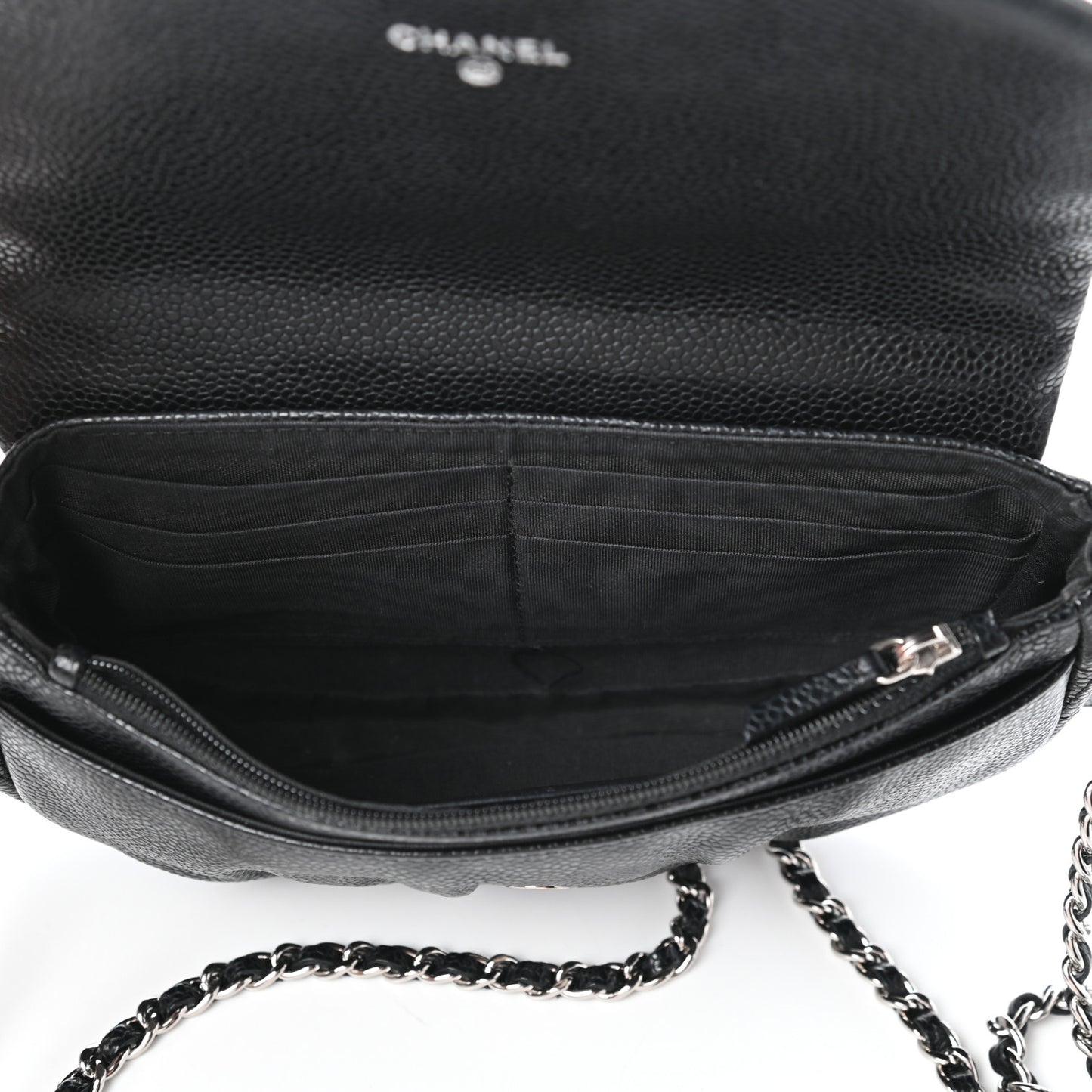 Caviar Half Moon Wallet On Chain WOC Black