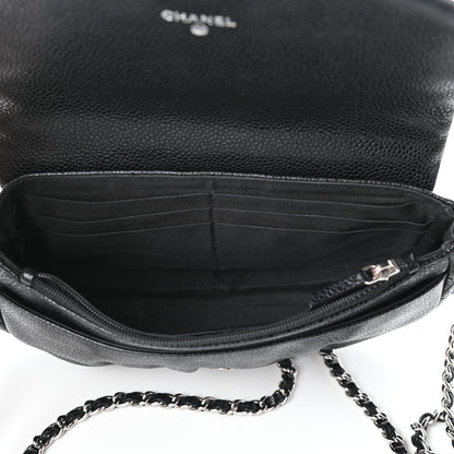 Chanel Caviar Half Moon Wallet On Chain WOC Black 5 of 11