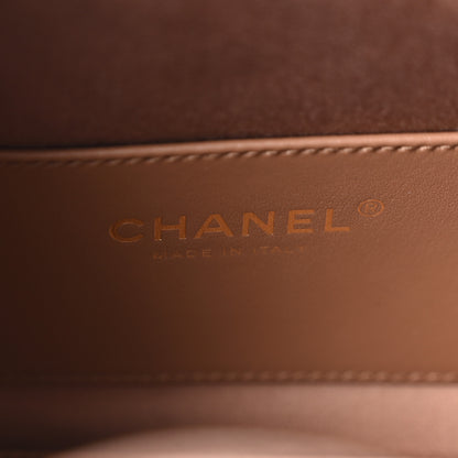 Chanel Caviar Quilted Mini Chanel 25 Handbag Brown 6 of 10