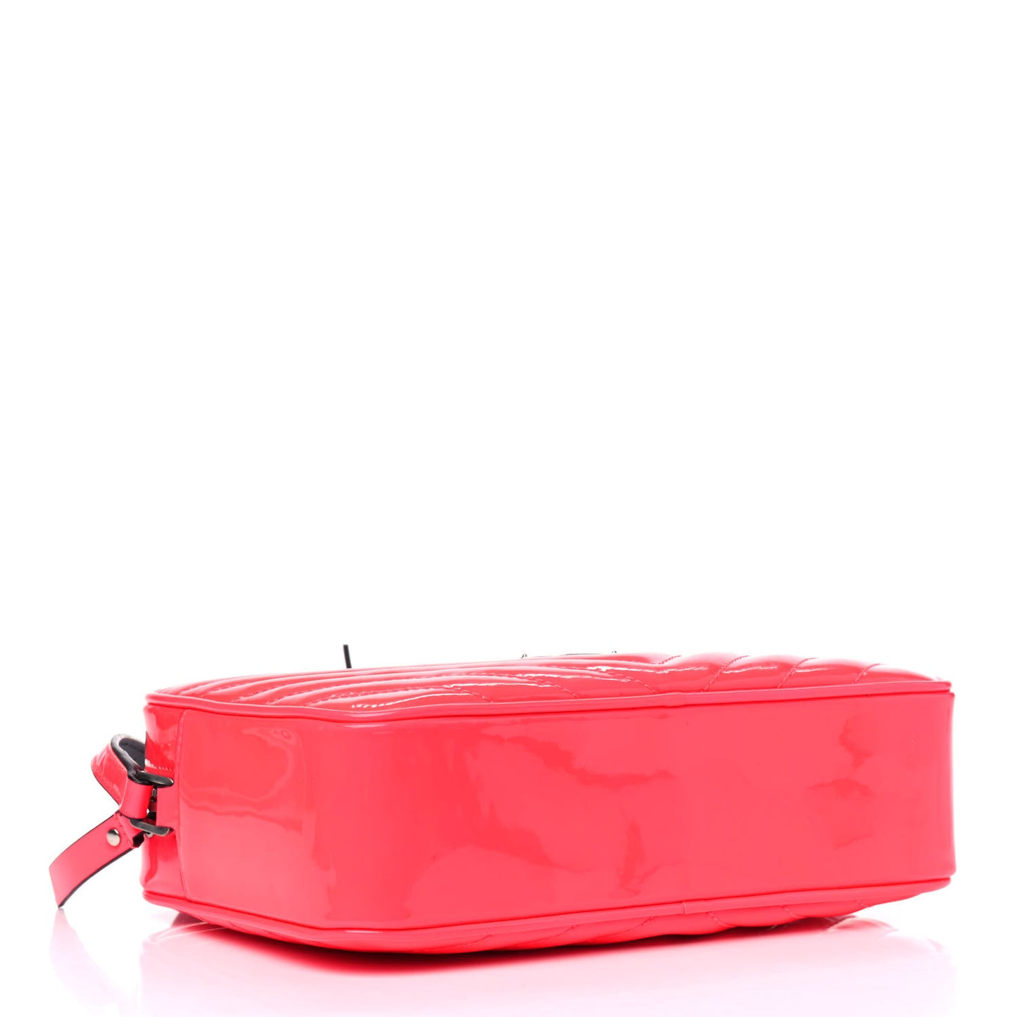 Patent Calfskin Matelasse Monogram Lou Camera Bag Neon Pink