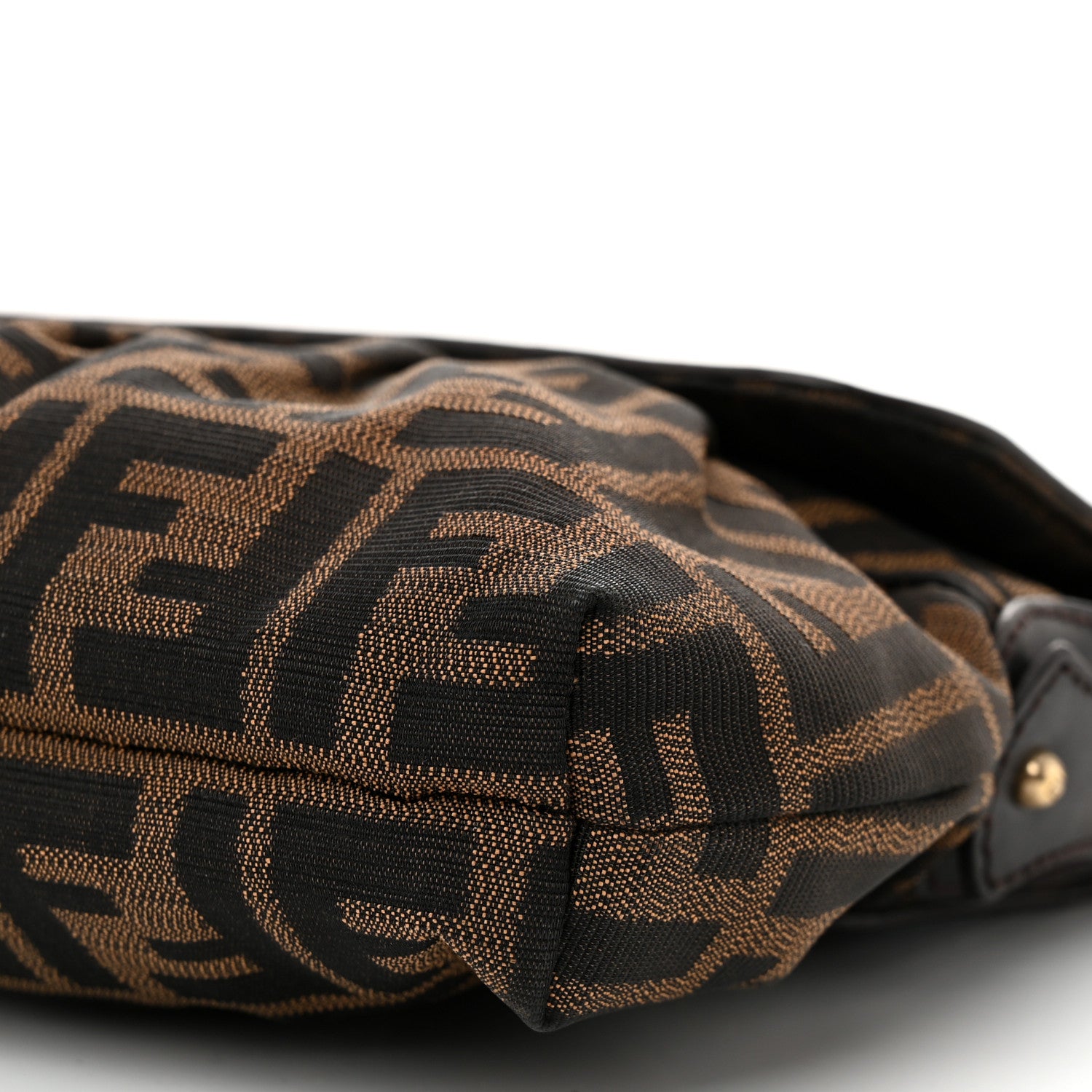 Fendi Zucca Small Chef Shoulder Bag Tobacco 10 of 10