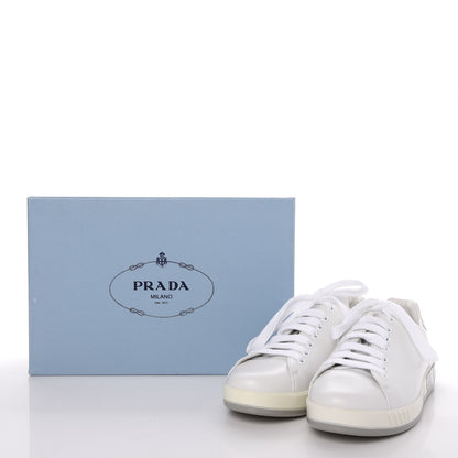 Prada Vitello Soft Low Top 30mm Sneakers 39 White 11 of 11