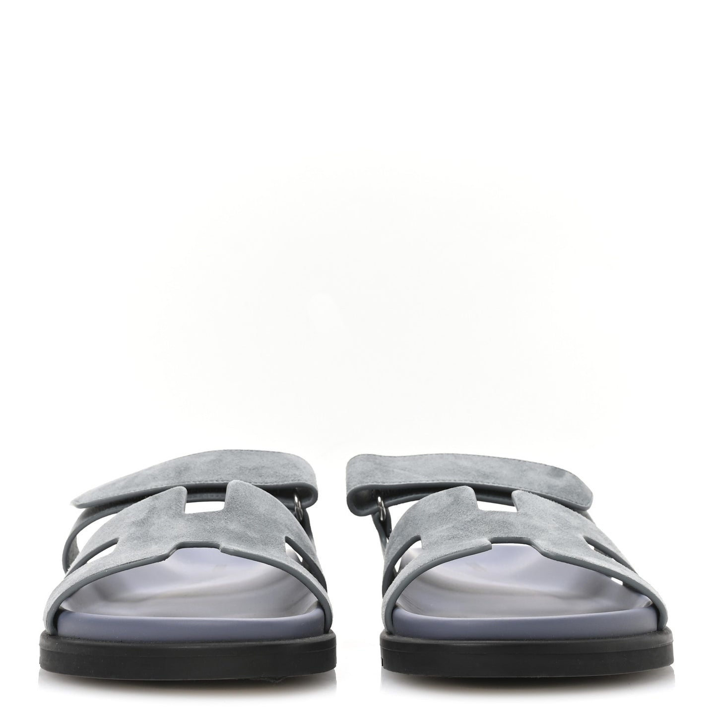 Suede Goatskin Womens Chypre Sandals 40 Vert D'Eau