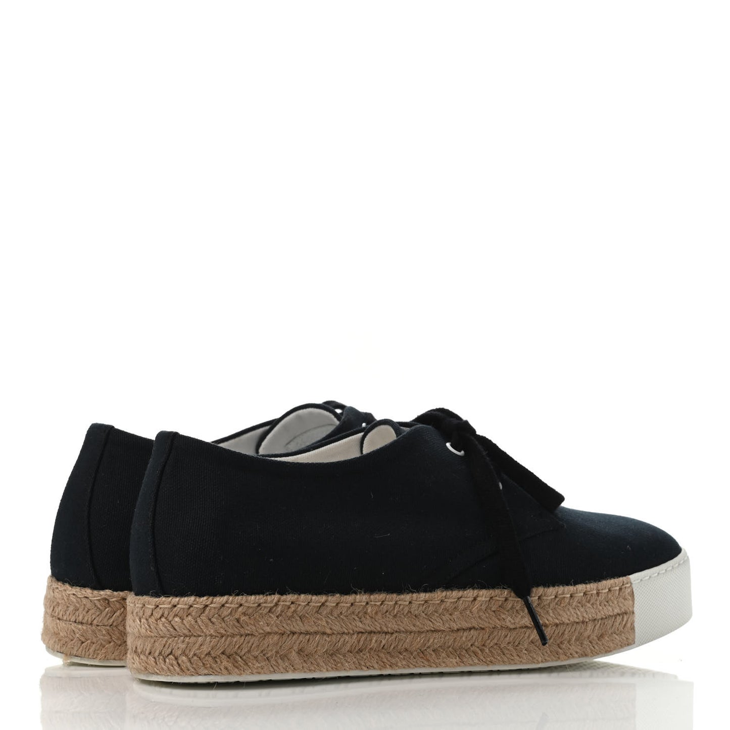 Cotton Canvas Rosa Sneakers 40 Black