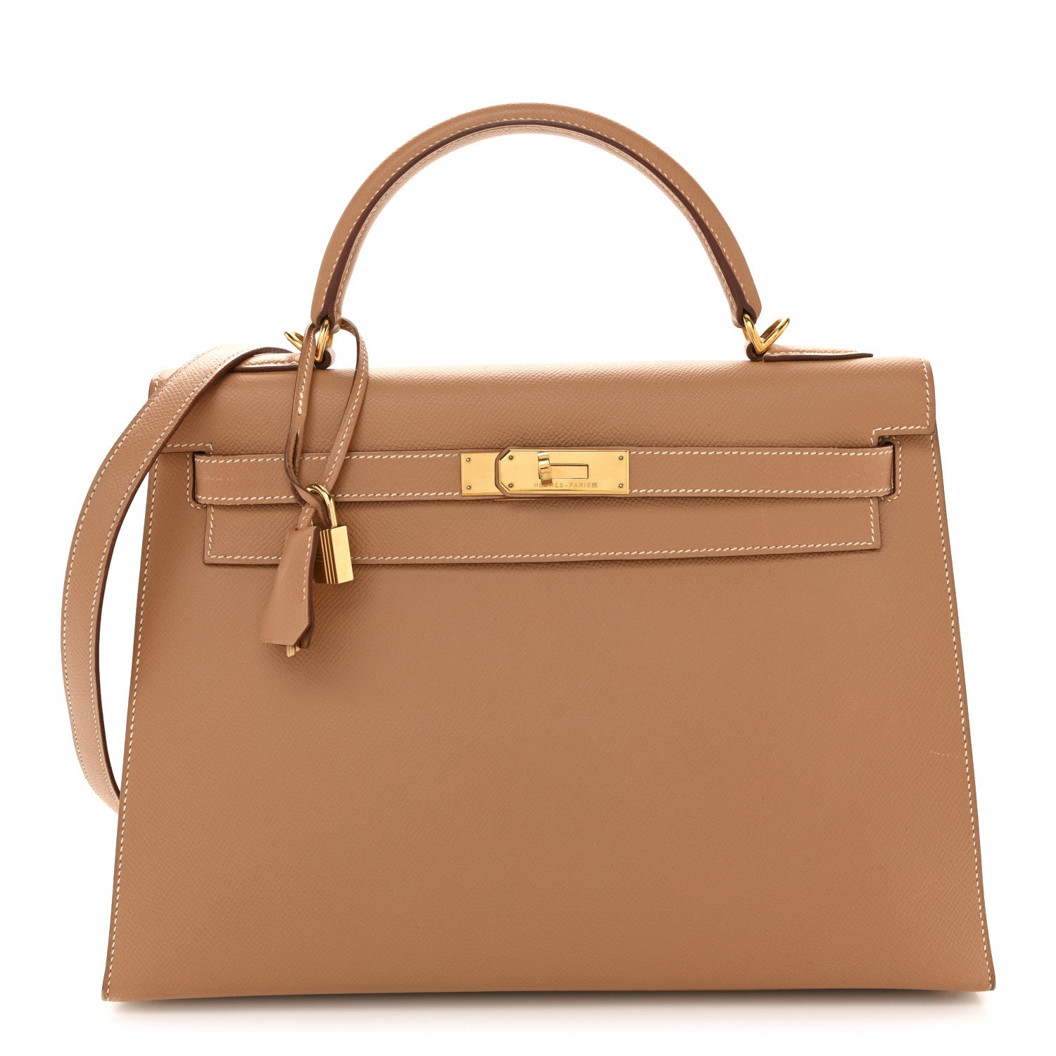 Hermes Courchevel Kelly Sellier 32 Tabac Camel 1 of 14