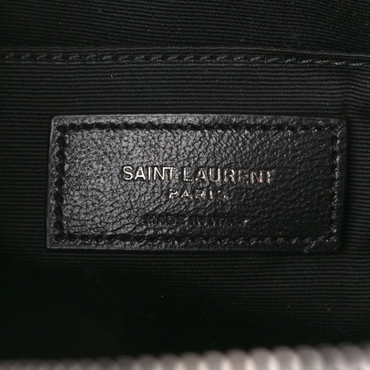 Saint Laurent Calfskin Matelasse Monogram Lou Camera Bag Black 6 of 10