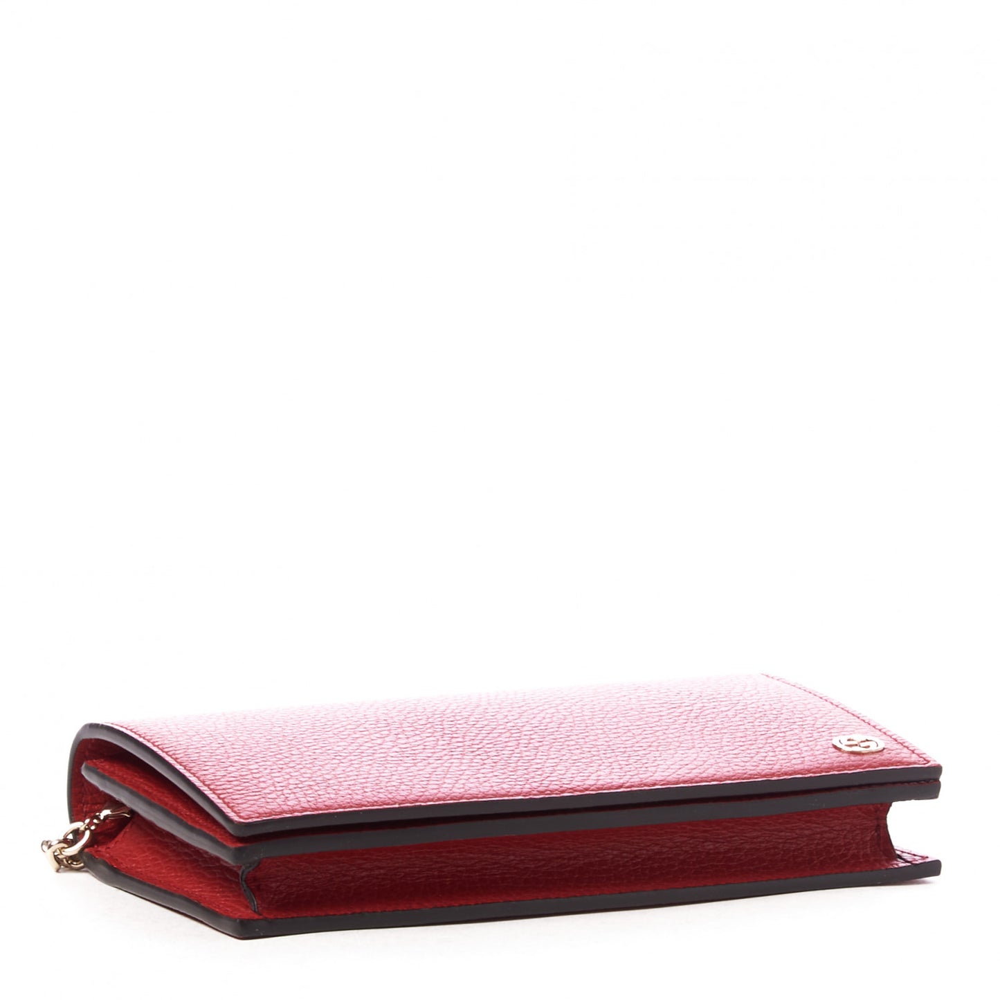 Dollar Calfskin Medium Betty Chain Wallet Tabasco