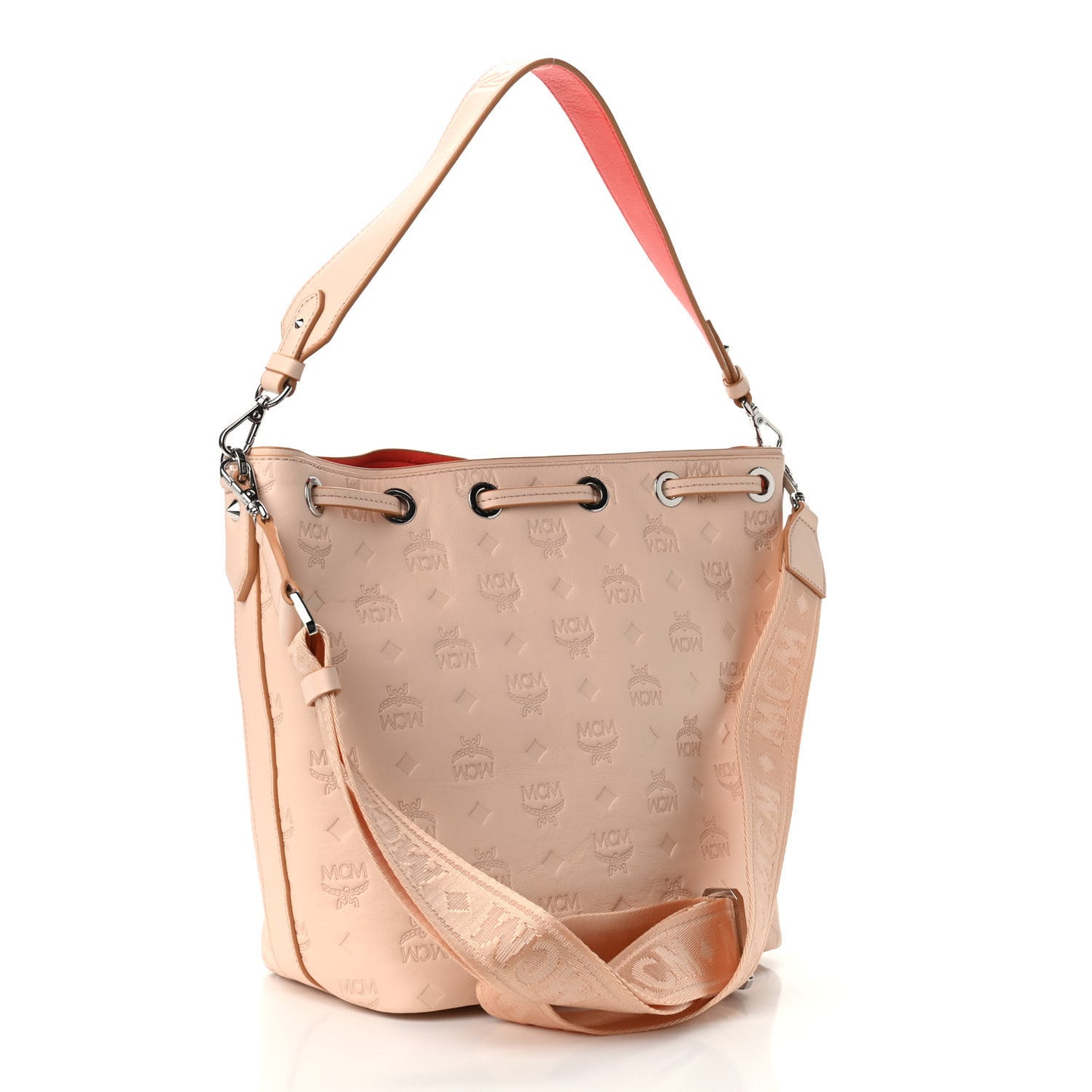 Calfskin Ottomar Essential Drawstring Bag Bisque