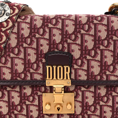 Christian Dior Oblique Dioraddict Flap Bag Burgundy 7 of 10
