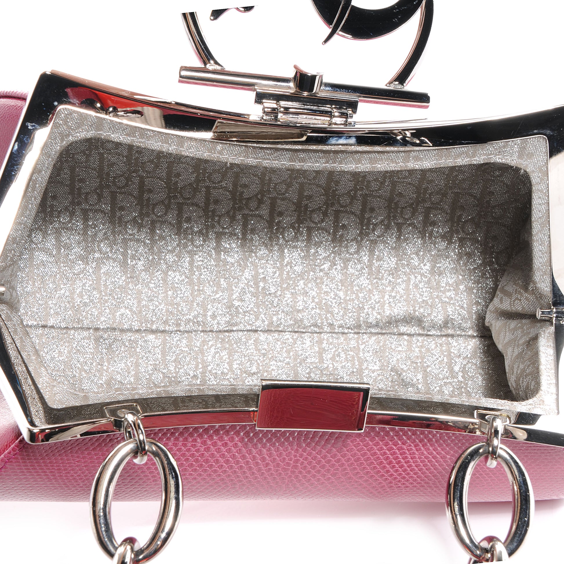 Christian Dior Lizard Diva Bag Pink 5 of 7