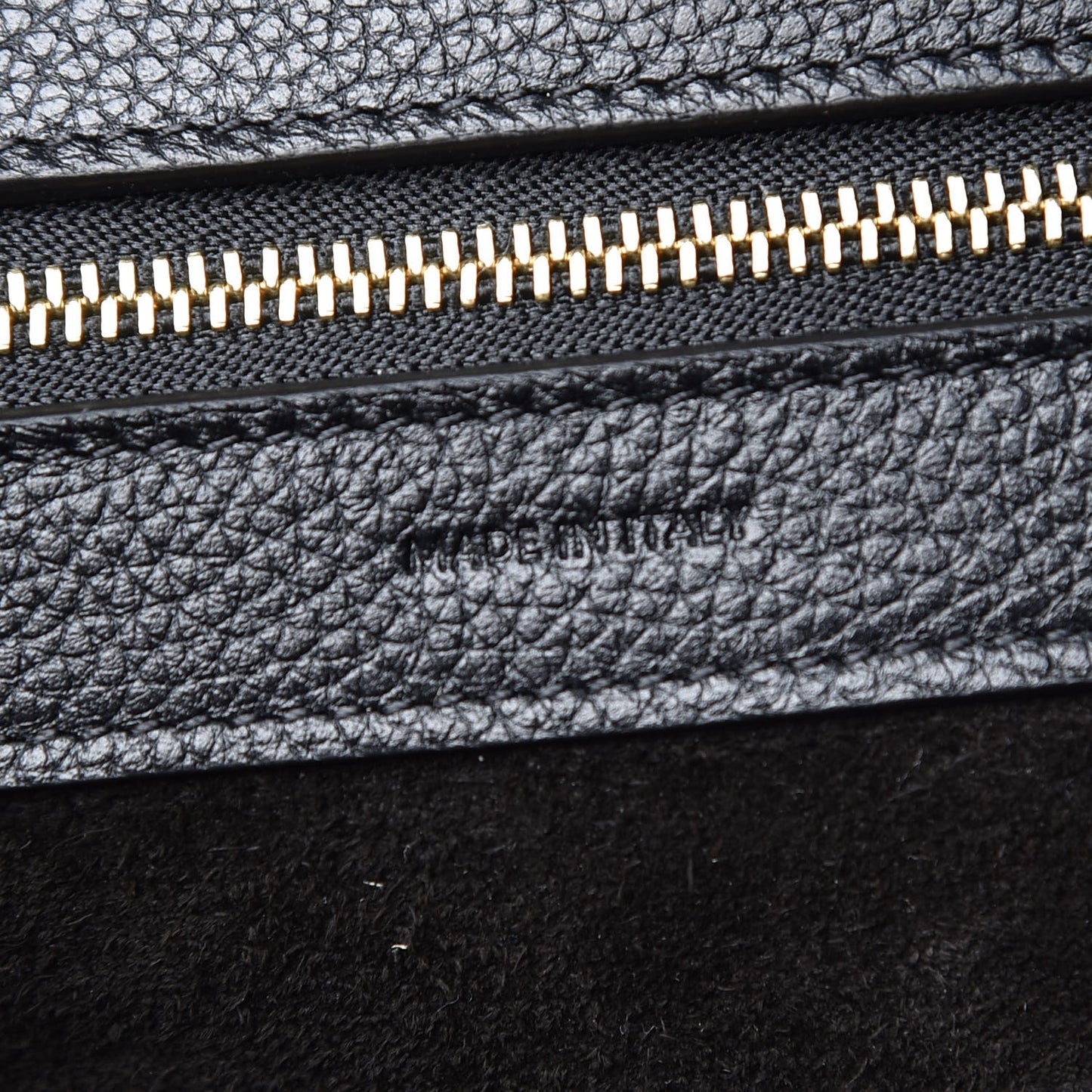 Soft Grained Calfskin Small Belt Cabas Phantom Black