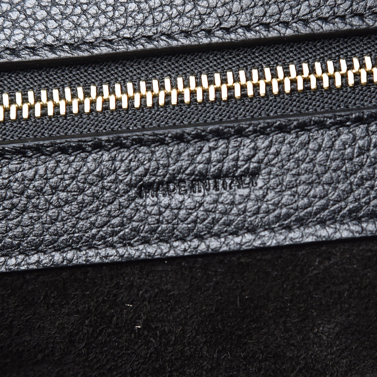Celine Soft Grained Calfskin Small Belt Cabas Phantom Black 7 of 8