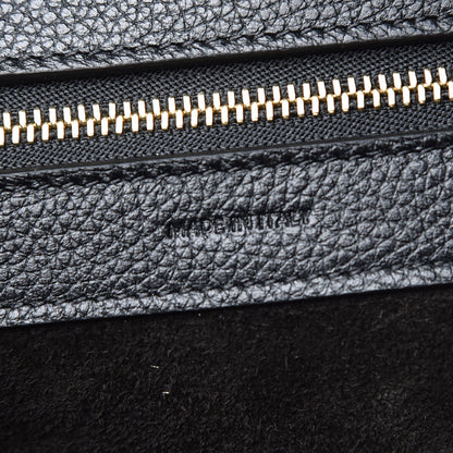 Celine Soft Grained Calfskin Small Belt Cabas Phantom Black 7 of 8