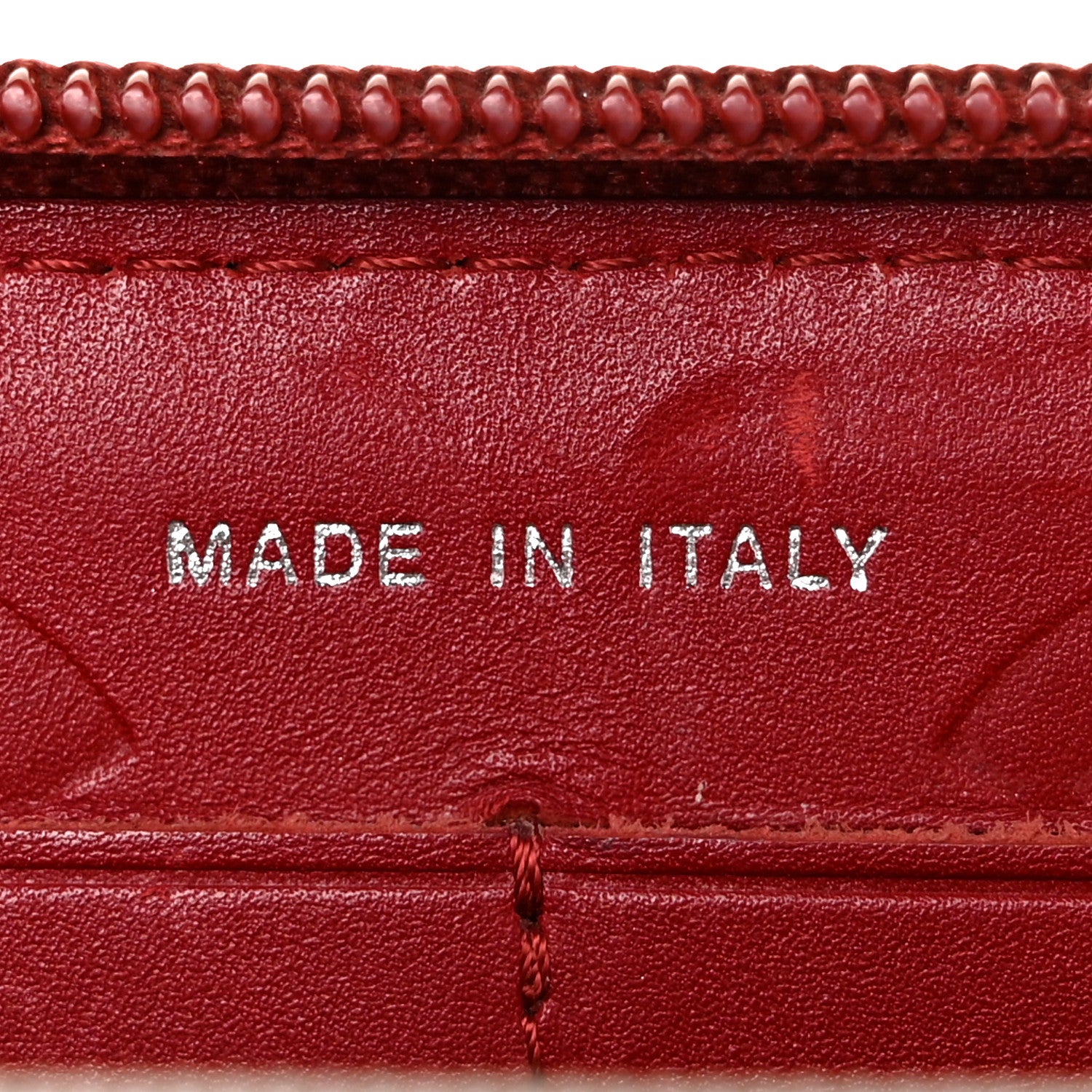 Chanel Calfskin Quilted Cambon Large Gusset Zip Around Wallet Red 7 of 9