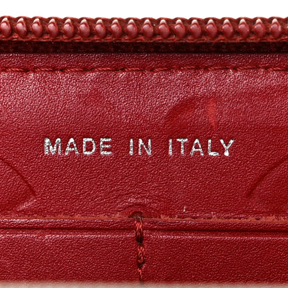 Chanel Calfskin Quilted Cambon Large Gusset Zip Around Wallet Red 7 of 9