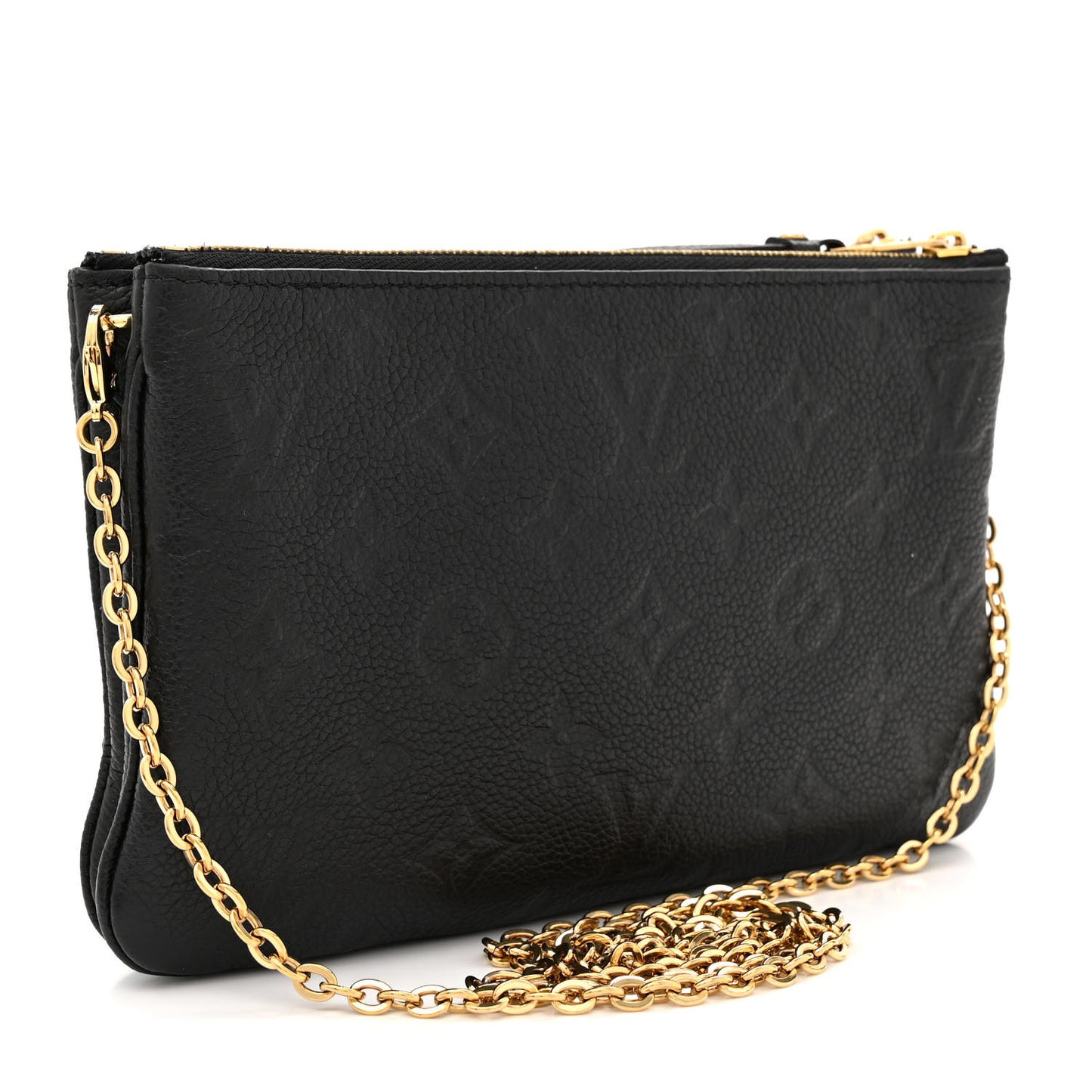 Empreinte Double Zip Pochette Black