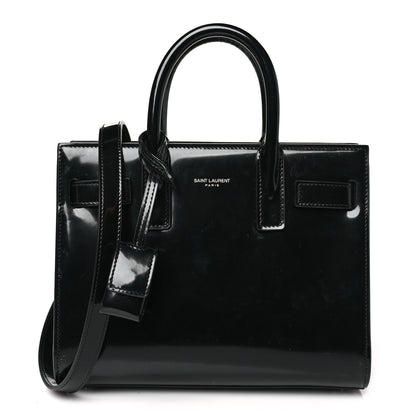 Saint Laurent Patent Nano Sac de Jour Black 1 of 11