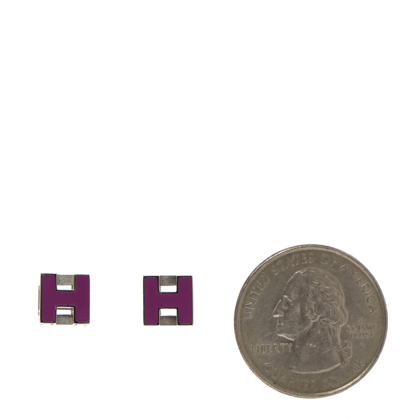 Palladium Lacquered Cage d'H Earrings