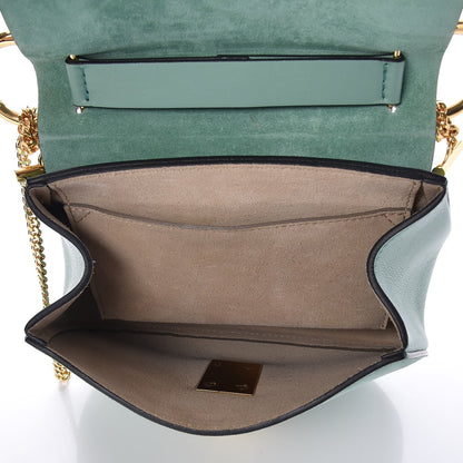 Chloe Suede Smooth Calfskin Drew Shoulder Bag Soft Green 5 of 8