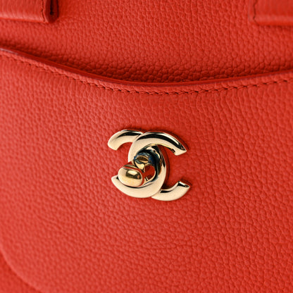 Chanel Grained Calfskin Mini Neo Executive Shopper Tote Red 12 of 14
