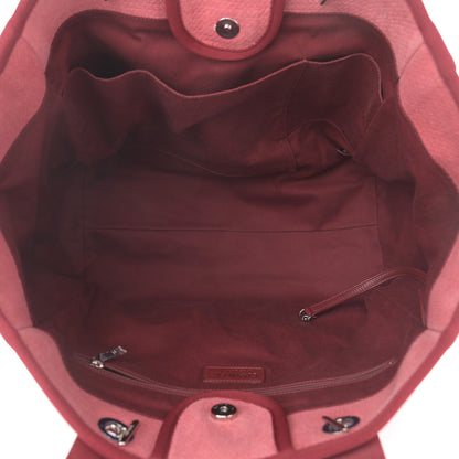 Chanel Canvas Medium Deauville Tote Red 5 of 12