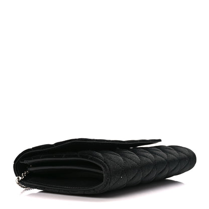 Versace Velvet Quilted Medusa Wallet On Chain Black 4 of 10