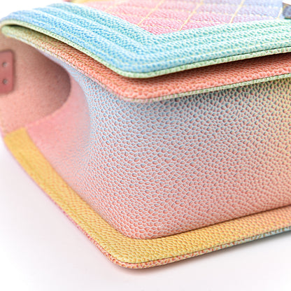 Chanel Caviar Quilted Medium Cuba Rainbow Boy Flap Multicolor 9 of 10