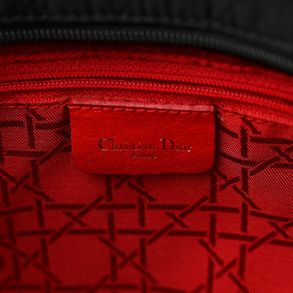 Christian Dior Nylon Cannage Large Lady Dior Black 6 of 10
