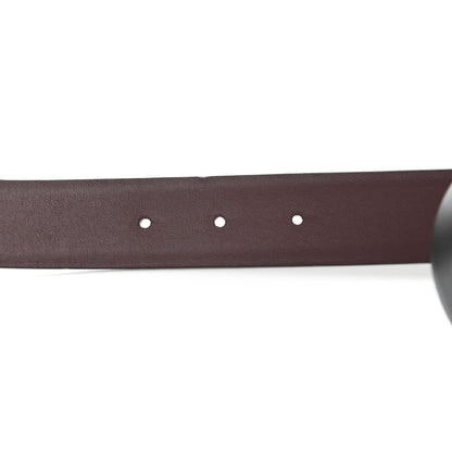 Chanel Calfskin CC Reversible Belt 85 Black Burgundy 7 of 9