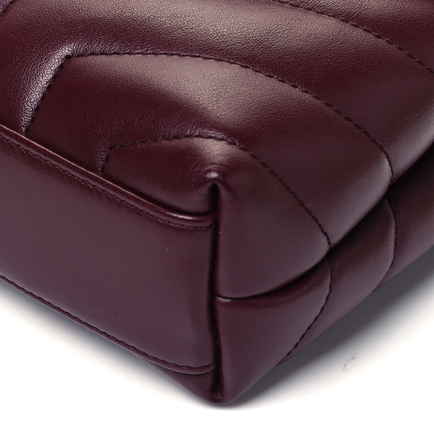 Saint Laurent Calfskin Y Quilted Monogram Toy Loulou Monogram Crossbody Bag Rouge Legion 9 of 9