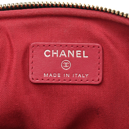 Chanel Aged Calfskin Quilted Gabrielle Cosmetic Case Black 6 of 7