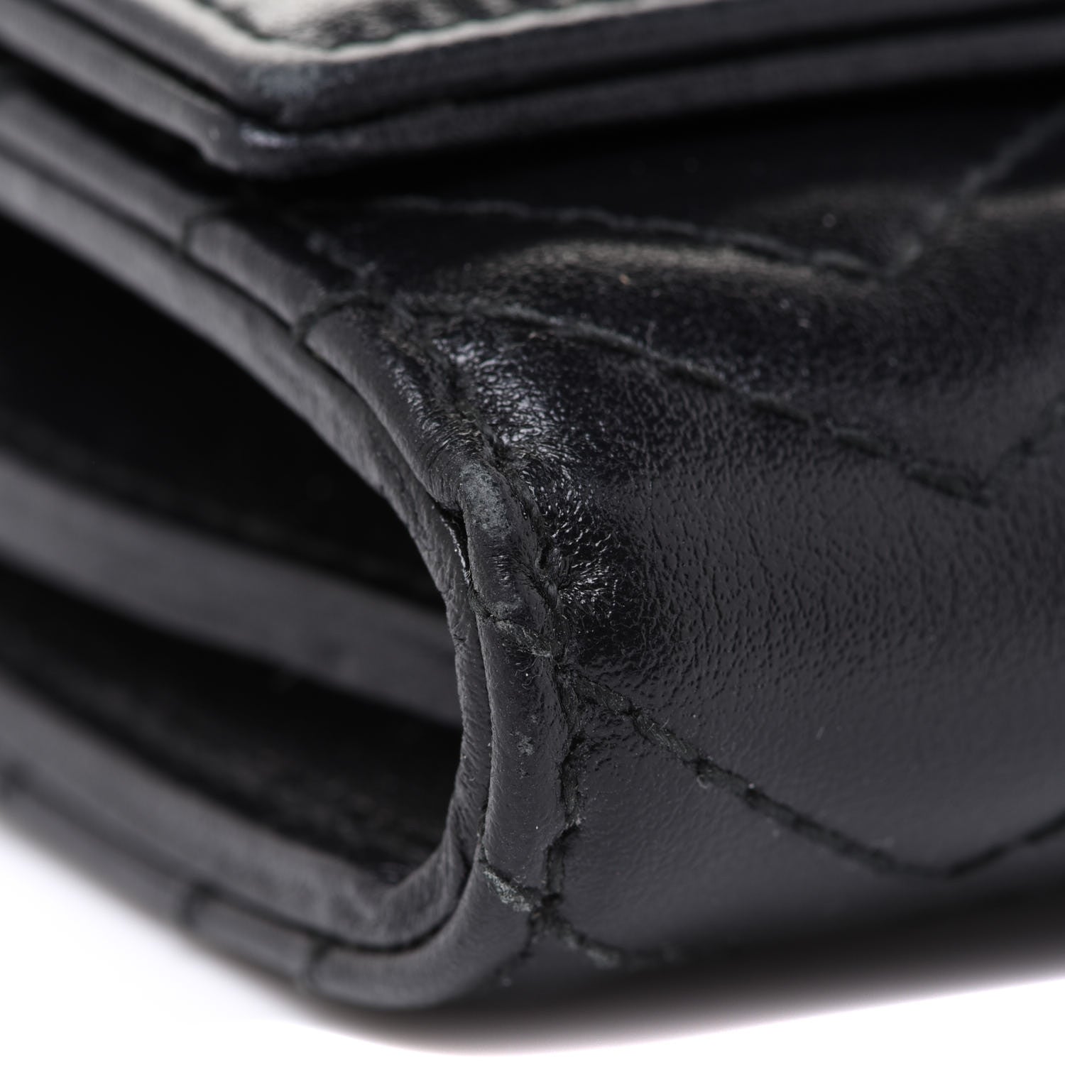 Gucci Calfskin Matelasse GG Marmont Medium Wallet Black 7 of 10