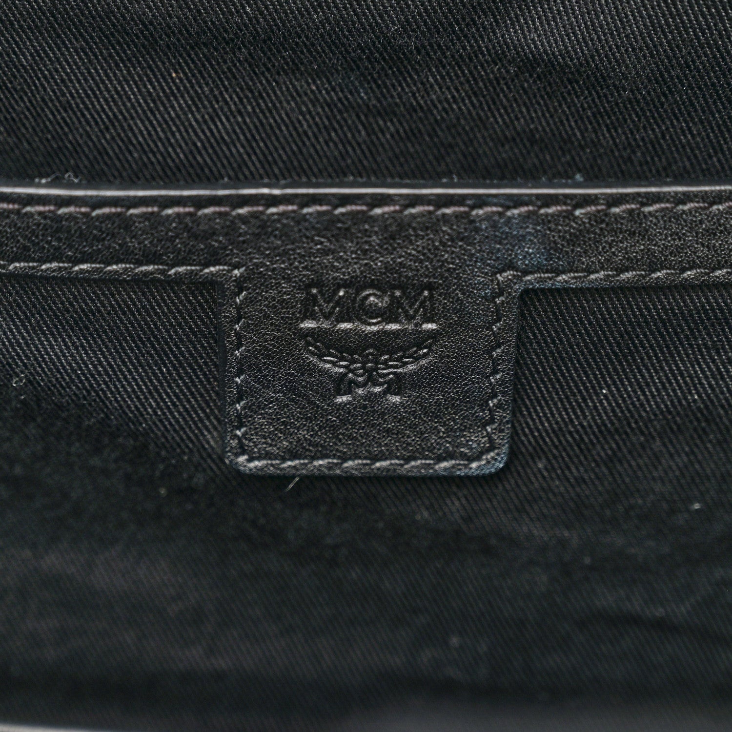 MCM Calfskin Ottomar Stark Backpack Black 6 of 11