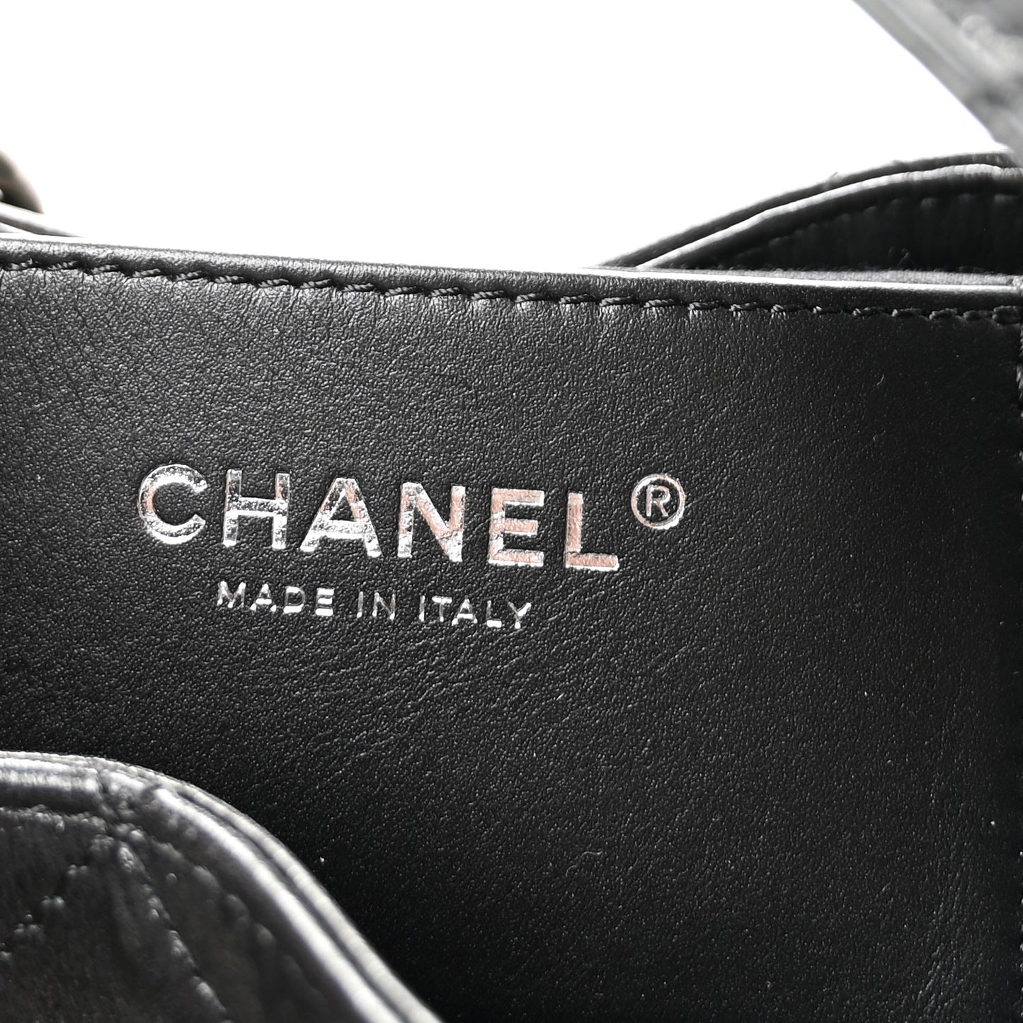Shiny Crumpled Calfskin Quilted Small Chanel 25 Handbag Black