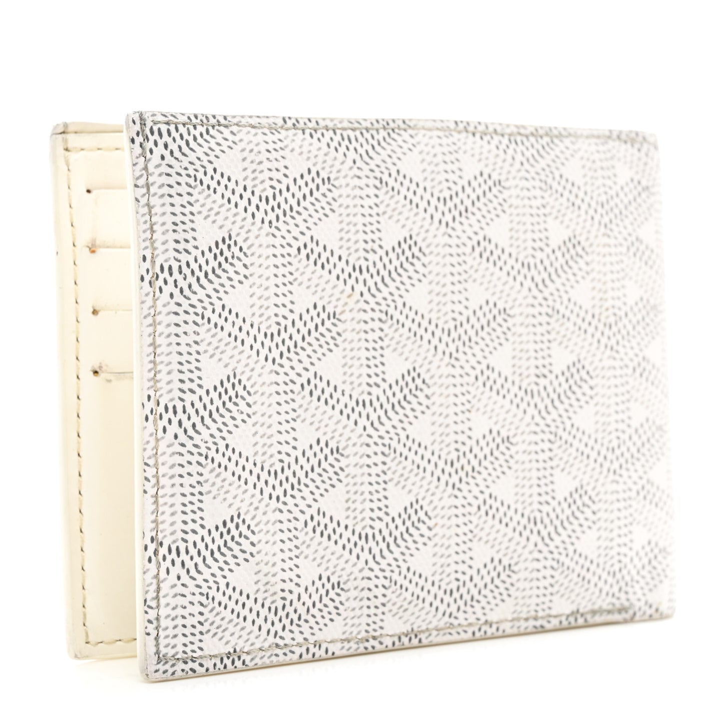 Goyardine Insert Victoire Card Wallet White