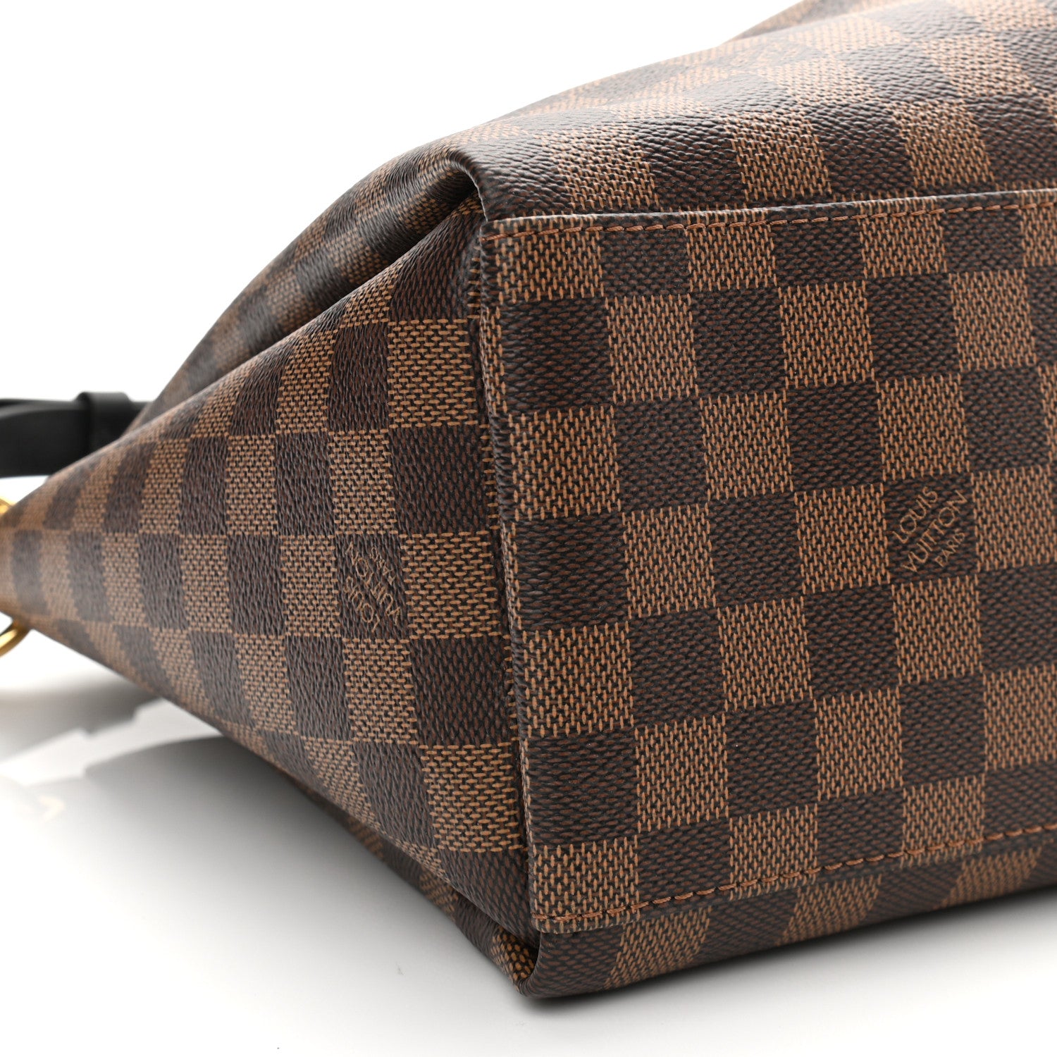Louis Vuitton Damier Ebene Odeon Tote MM Black 8 of 9
